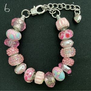 Lampwork Bead Charm Bracelet